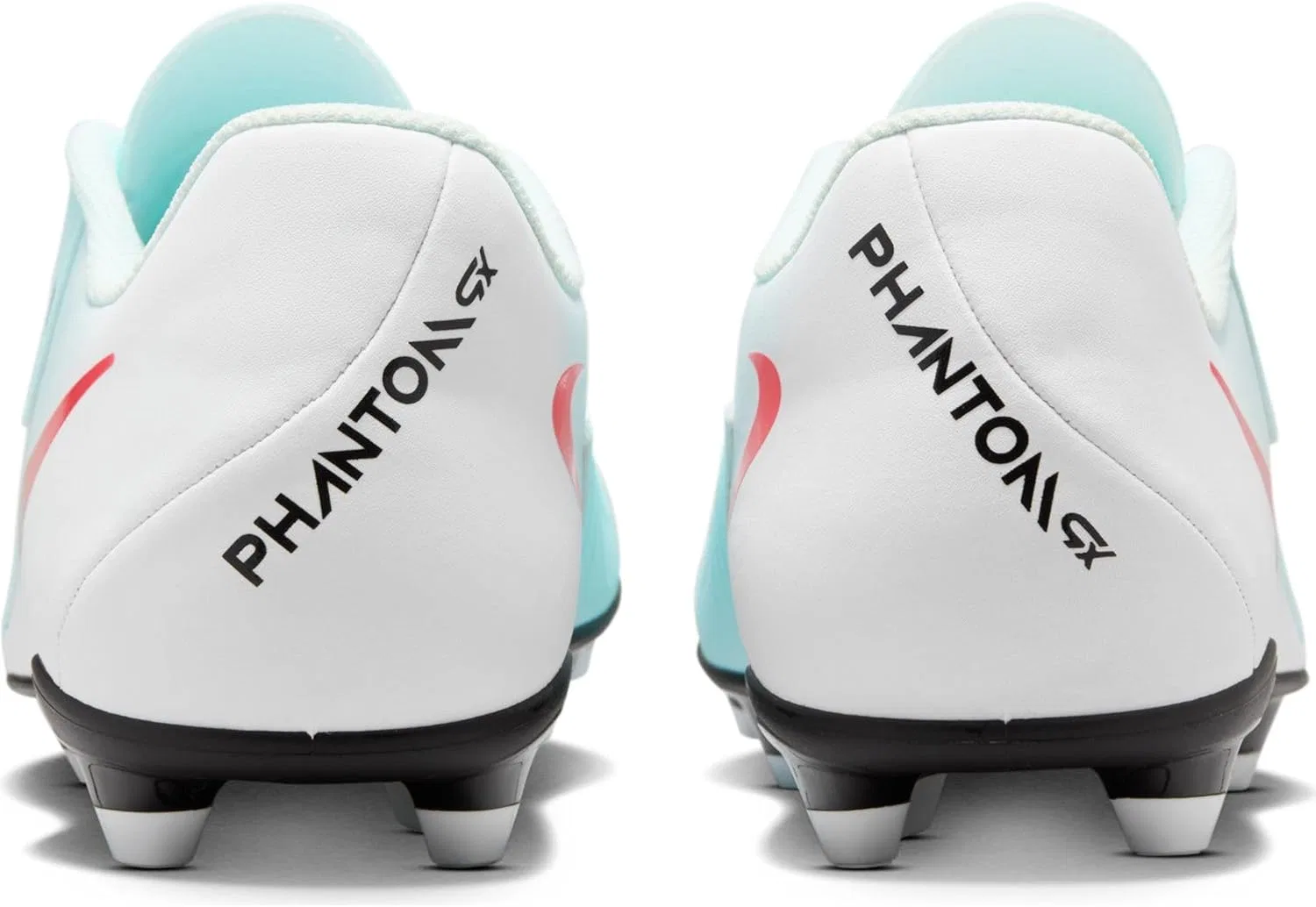 Футбольные бутсы Nike Phantom GX 2 Club MG Low Top FJ2557, Mint Atomic Red Off Noir — фото 3