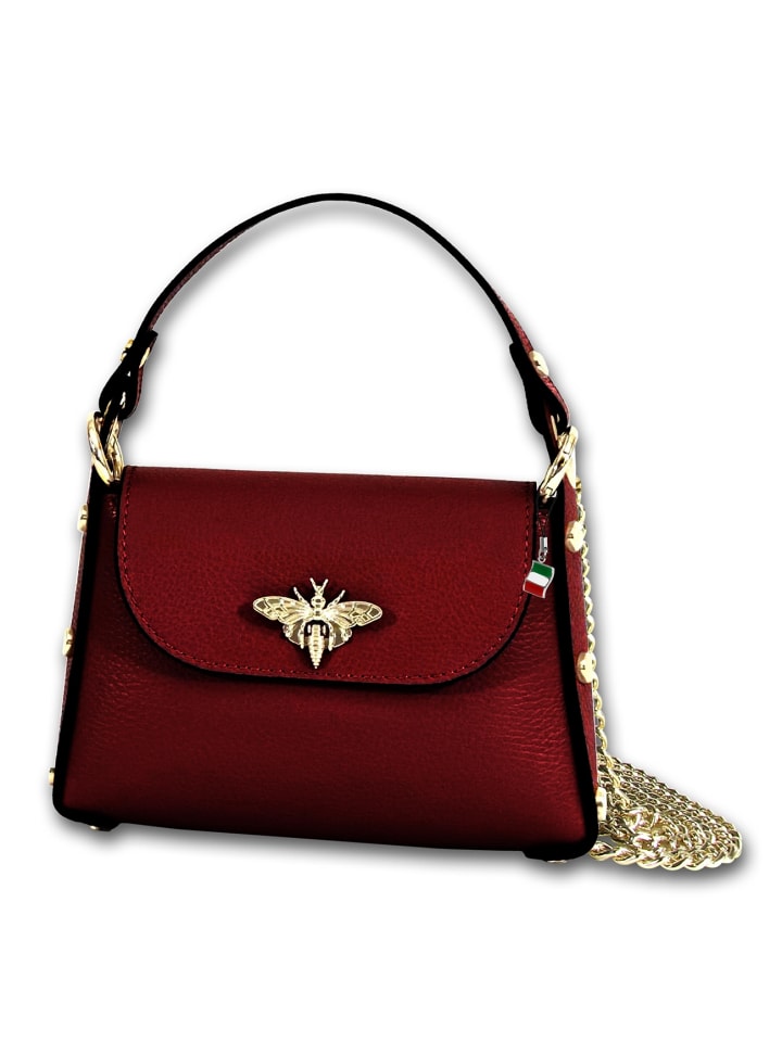 

Кожаная сумка через плечо Florence, темно-красная, примерно 19 см Florence