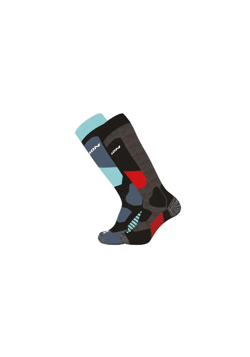 

Носки Salomon "Детские лыжные носки, 2 шт.", цвет Black/Sterling Blue