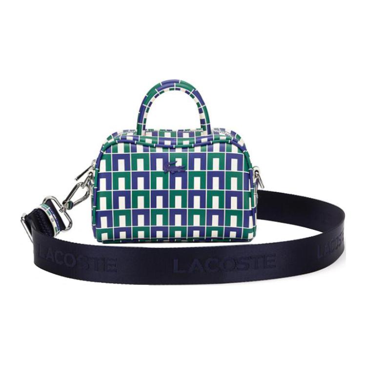 

Lacoste Сумка через плечо, кроссбоди, дамская сумочка, маленькая, женская, сине-зеленая, разноцветная