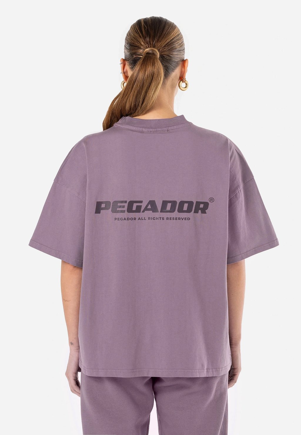 

Футболка с принтом ARENDAL LOGO HEAVY OVERSIZED TEE Pegador, фиолетовый