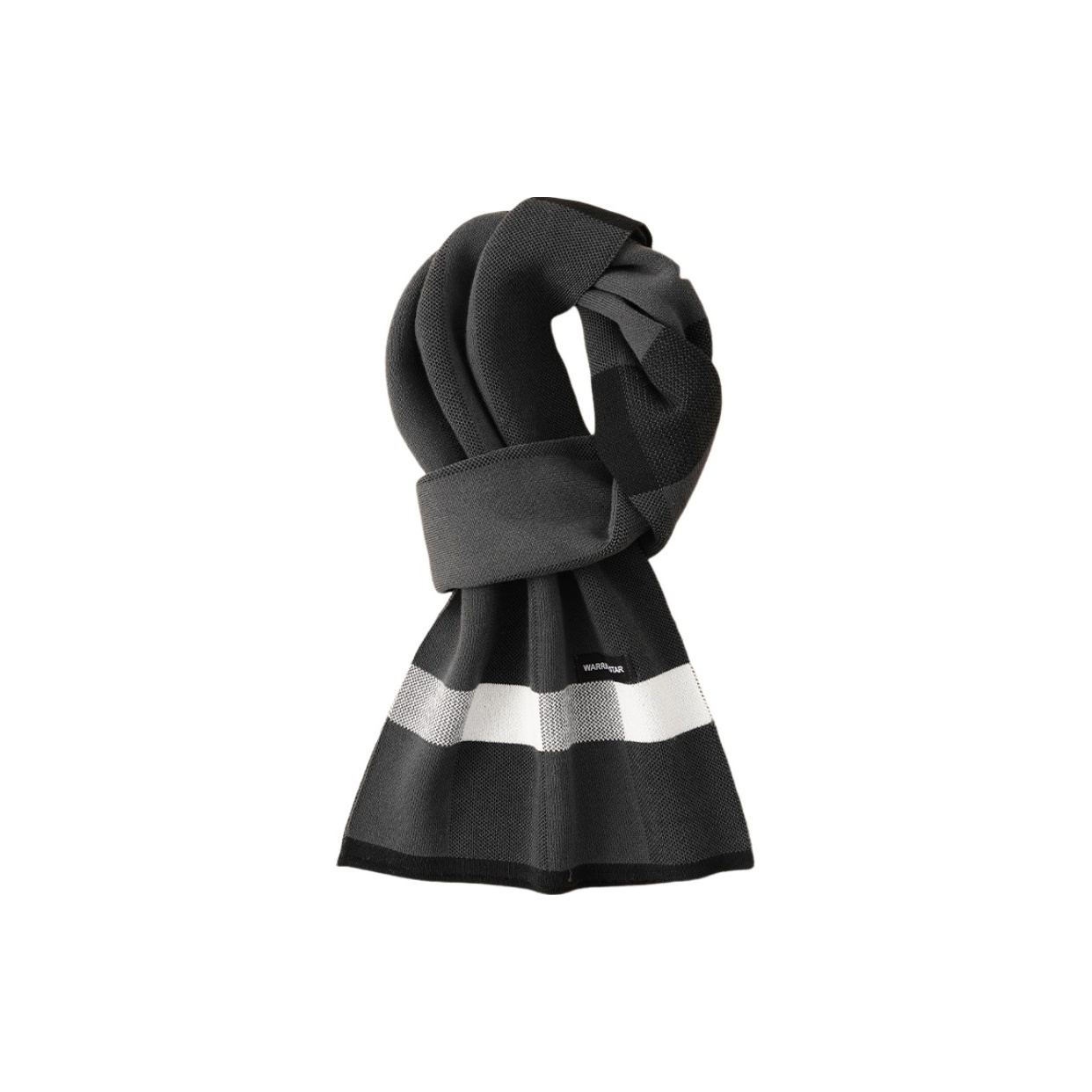 

Вязаный шарф Unisex WARRIOR, premium серый plaid