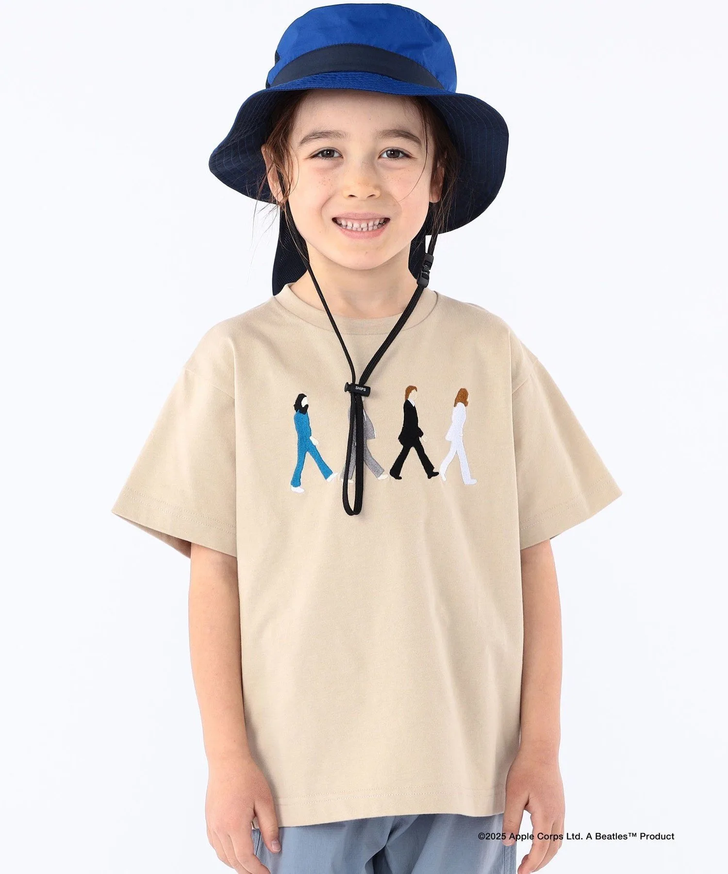 Детская футболка с коротким рукавом THE BEATLES (100-130 см) SHIPS KIDS, Beige — фото 3