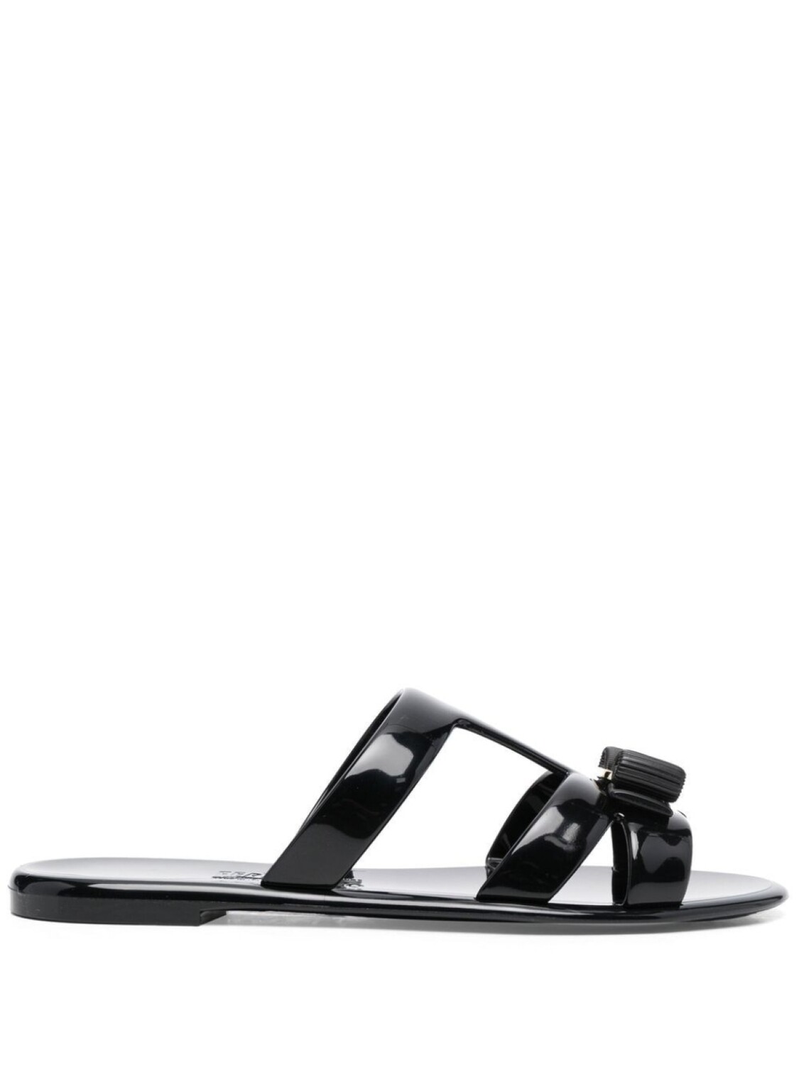 

Ferragamo шлепанцы Lylia с декором Vara Bow, черный