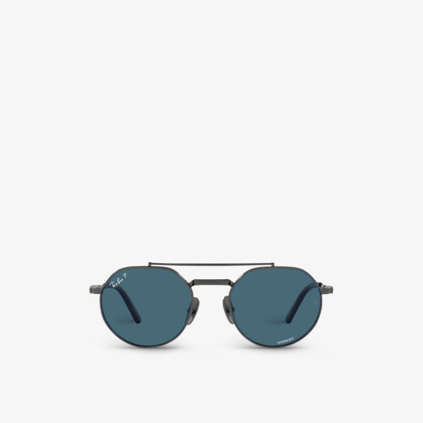 

RB8265 Солнцезащитные очки Jack II в титановой круглой оправе Ray-Ban, серый