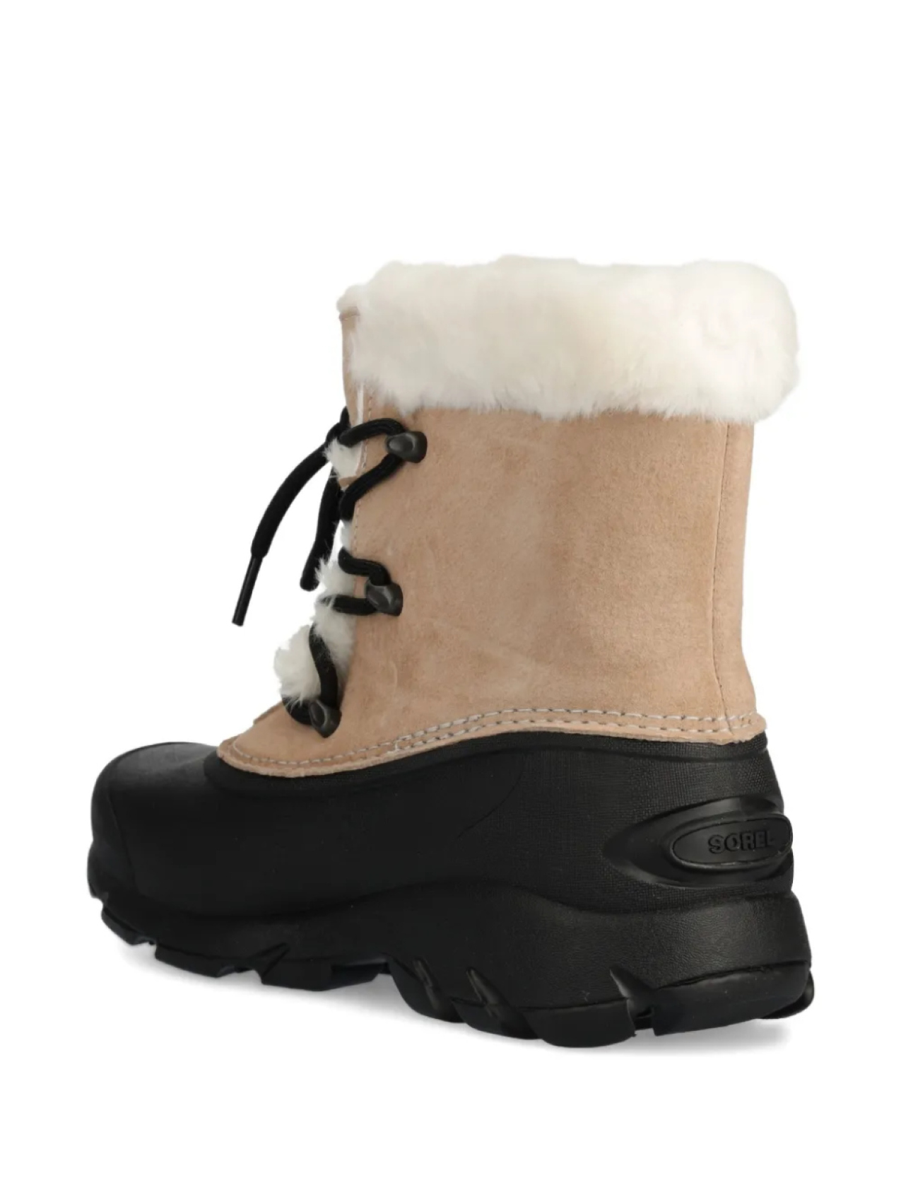 Ботинки женские SOREL Snow Angel с опушкой из искусственного меха, бежевый — фото 3