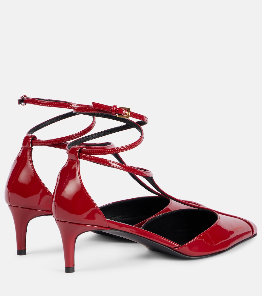 Туфли-лодочки Mia 45 из лаковой кожи Khaite, Fire Red — фото 2