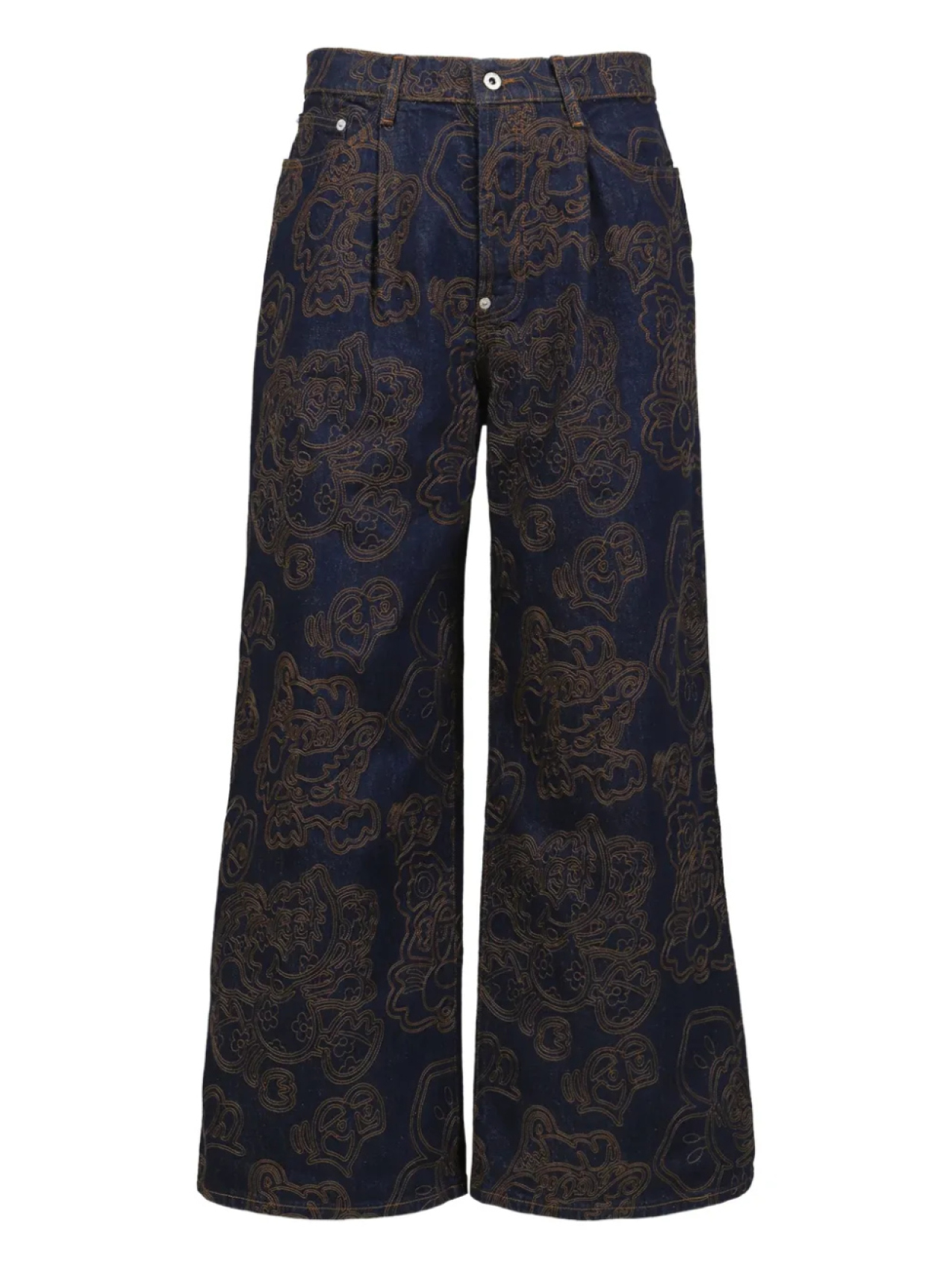

Джинсы с вышивкой X Verdy Kenzo, синий