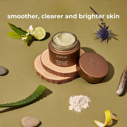 Маска для лица Inika Organic — Детоксицирующая глиняная для более гладкой, чистой и яркой кожи — фото 2