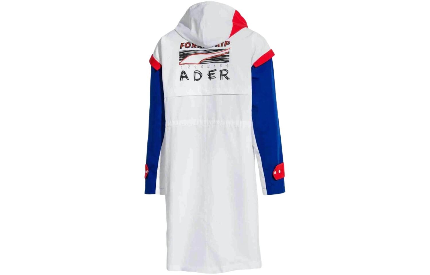 Ader Error Полная молния с капюшоном Парка Nike, белый — фото 2