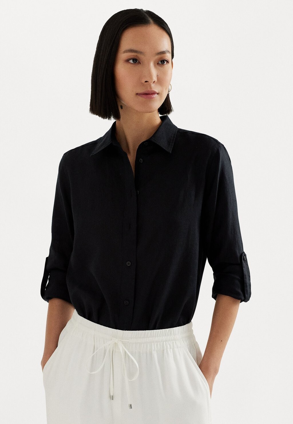 

Блузка-рубашка KARRIE LONG SLEEVE SHIRT Lauren Ralph Lauren, цвет black