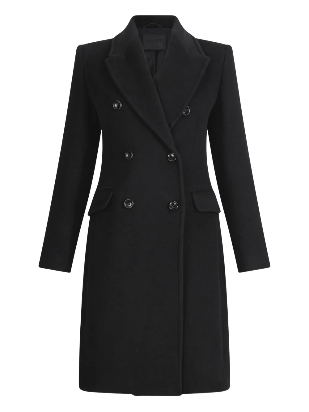 

Двубортное шерстяное пальто Liu Jo, черный