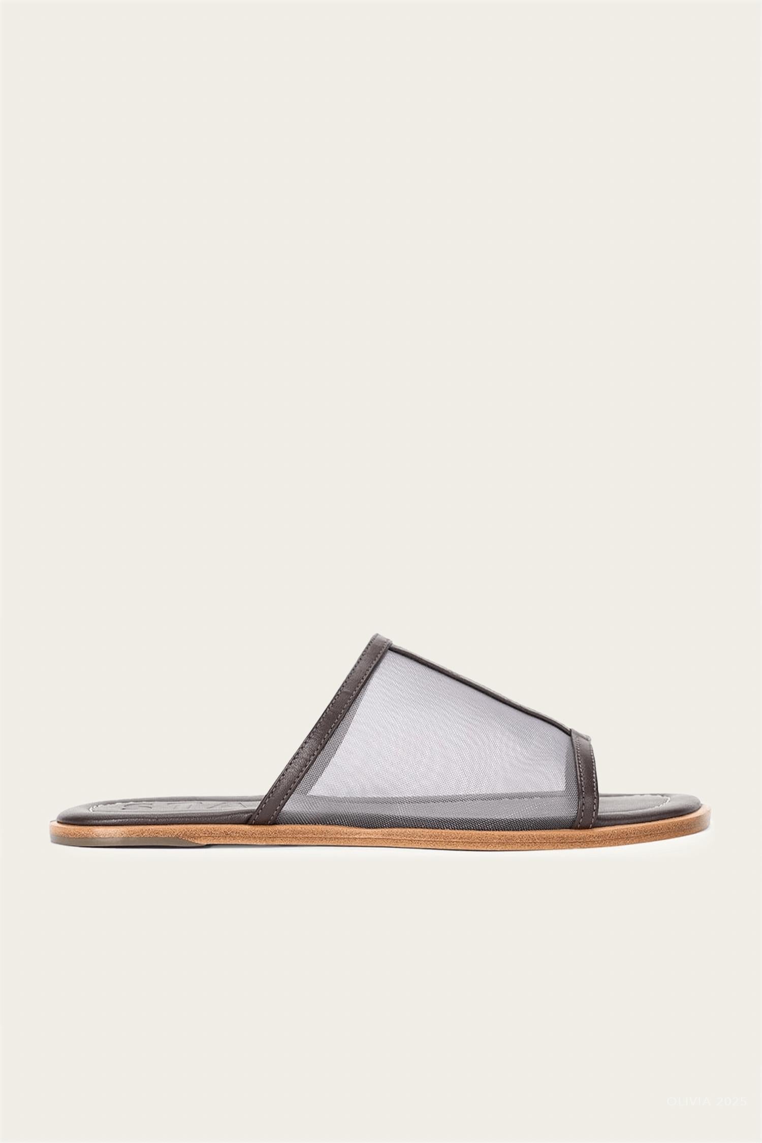 Women's Alessandra Sandal In Espresso Mesh STAUD, Espresso Mesh