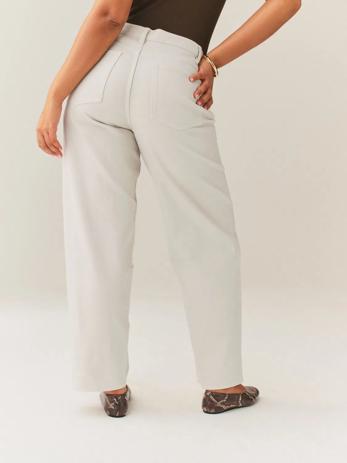 Свободные джинсы Next, White Denim — фото 3