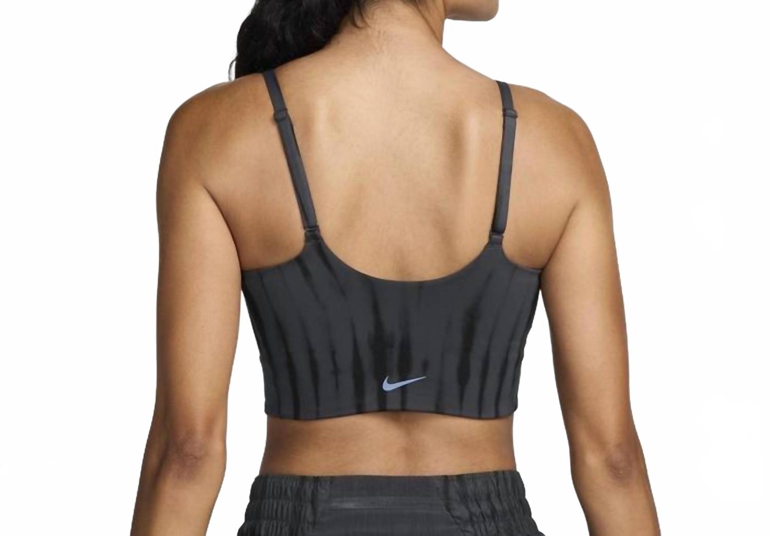 Nike One Convertible Легкий спортивный бюстгальтер в цвете антрацит, Anthracite — фото 2