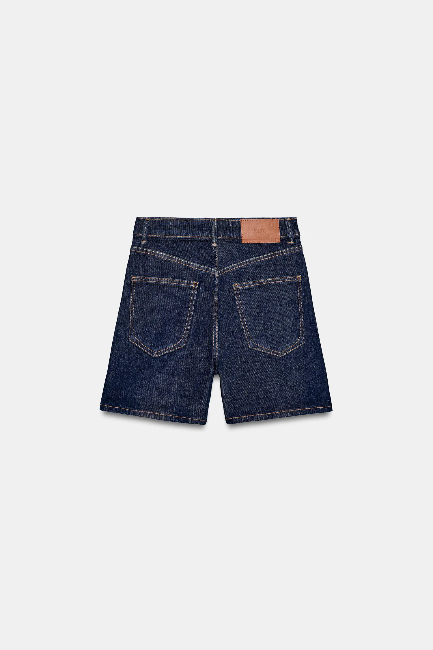 Шорты z1975 mom fit Zara, синий — фото 2