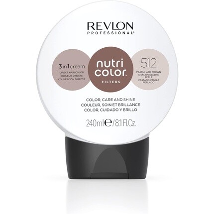 

Revlon Professional Nutri Color Filters Тонизирующие фильтры Жемчужно-пепельно-коричневый 512 240 мл