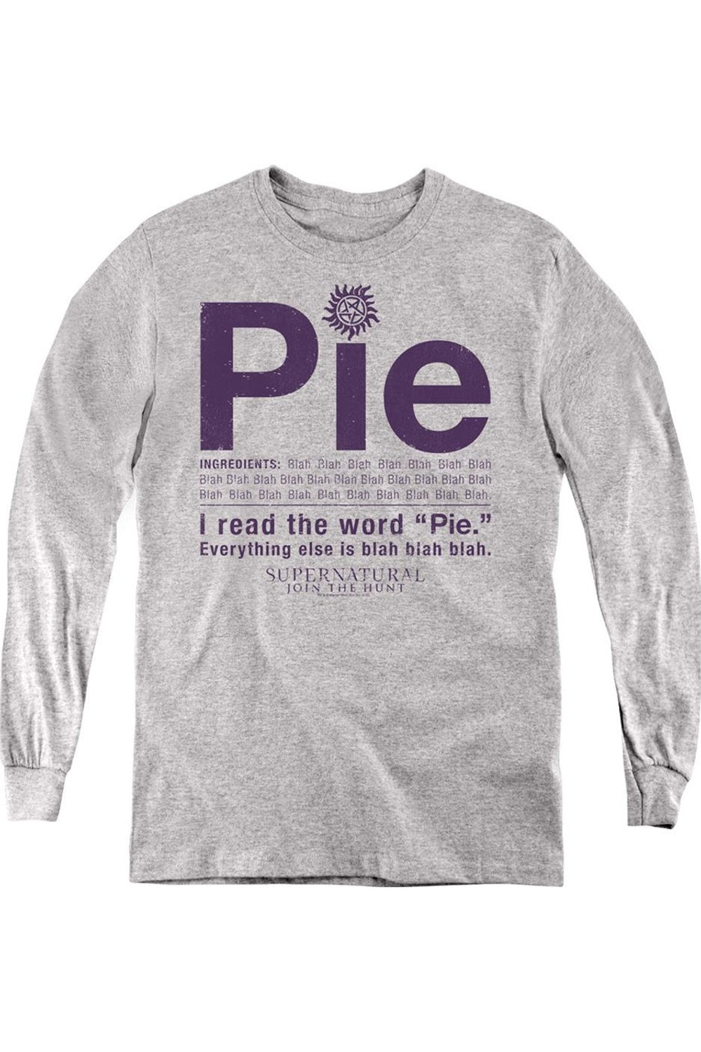 

Супернатуральный пирог худи с длинным рукавом Youth Gildan