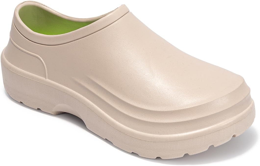 

Мужские сабо Harssidanzar, рабочая обувь для поваров, садовая обувь, удобные туфли без шнурков для сферы питания, сада или ухода за больными HM201US, бежевый