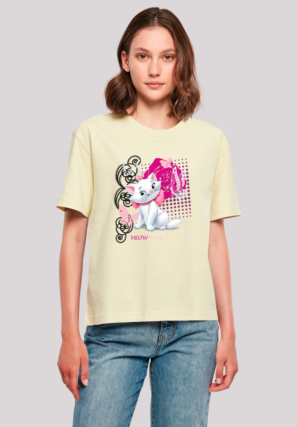 

Футболка с принтом DISNEY ARISTOCATS MARIE MEOW F4NT4STIC, желтый