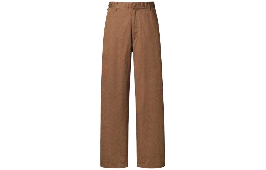 

UNIQLO SS24 Повседневные брюки мужские каштаново-коричневые