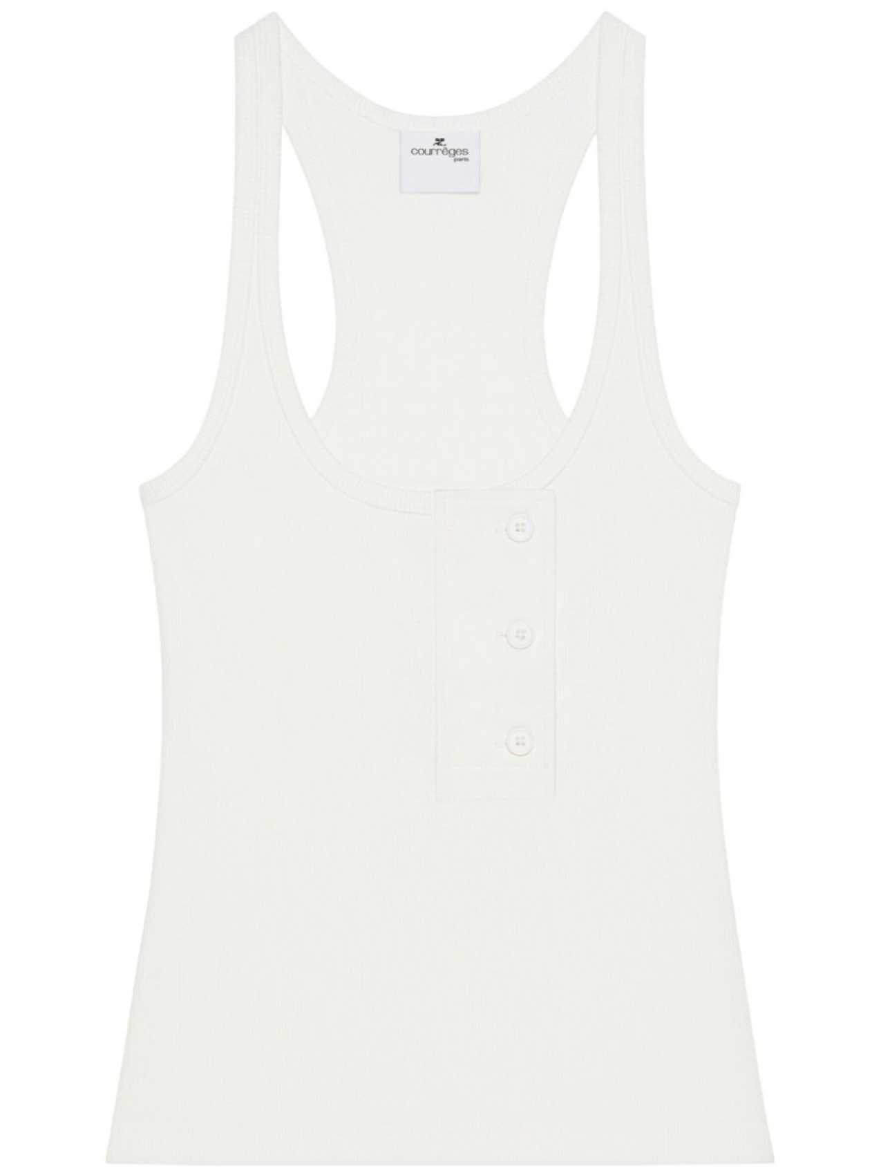 

Courrèges топ Oblique 90's без рукавов, белый