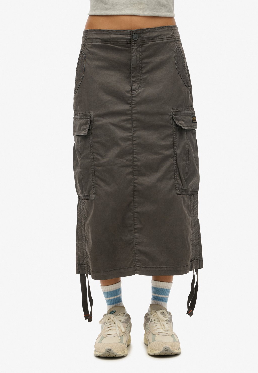 

Юбка А-силуэта CARGO MIDI Superdry, серый