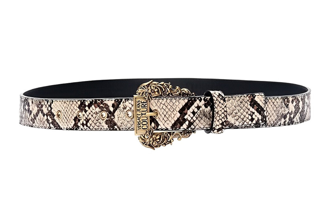 

VERSACE JEANS COUTURE Женский кожаный ремень, Бежевый