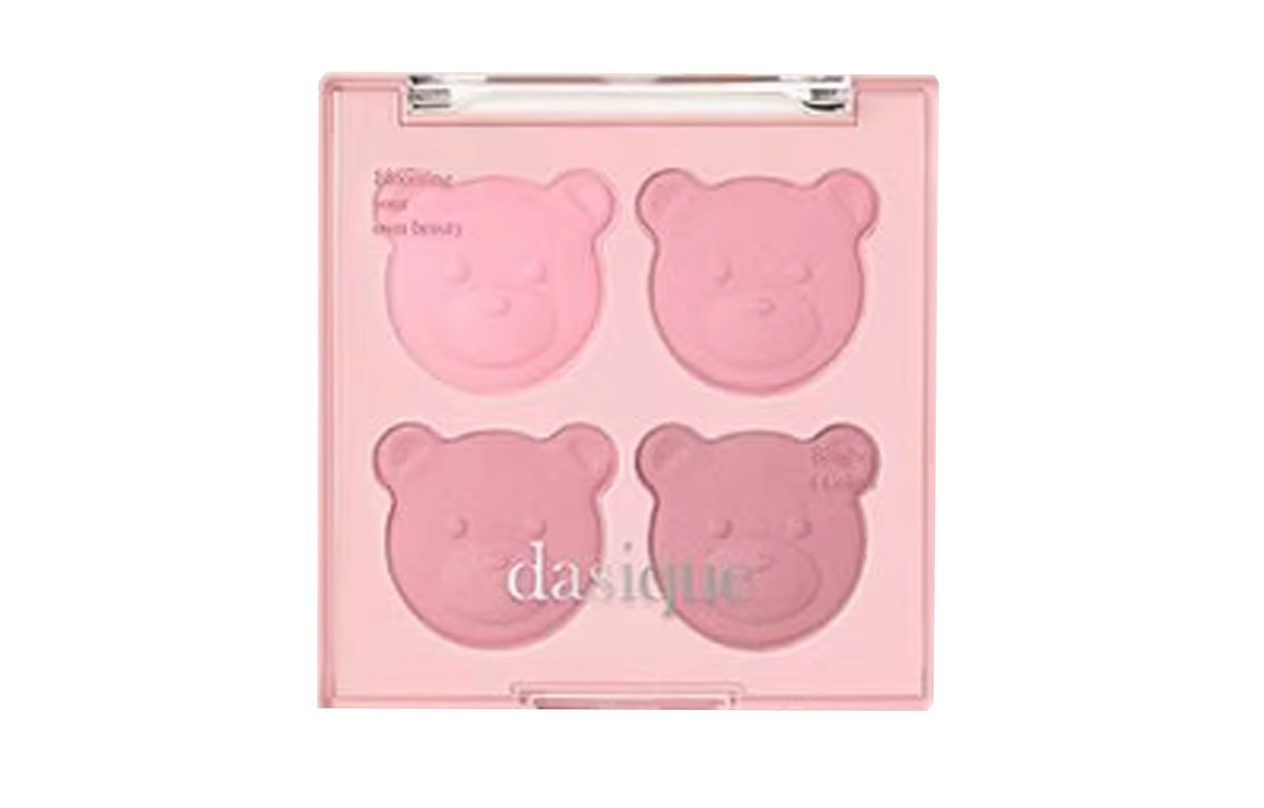 Палетка для контуринга Bear Series Four Color Blush, легко растушевывается, естественный эффект без пор Dasique — фото 4