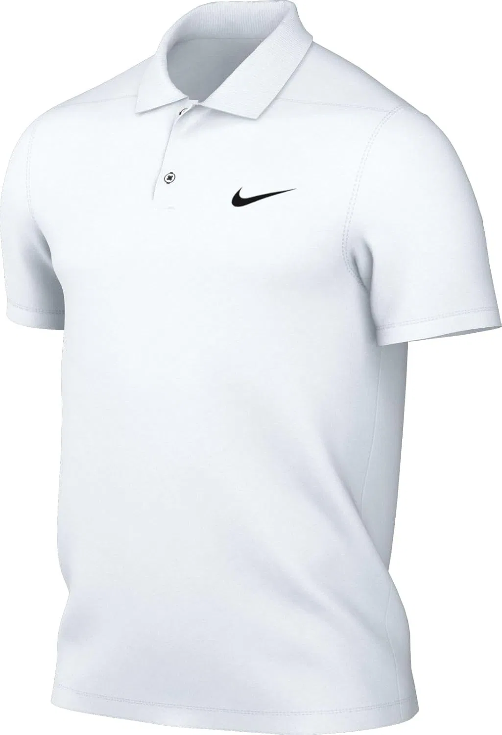 Мужская теннисная рубашка-поло Nike Court Dri-fit, белый/черный