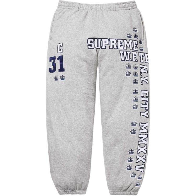 FW25 WEEK4 League Champs Sweatpant Knitted Sweatpants Unisex Supreme, синий/темно-синий — фото 4