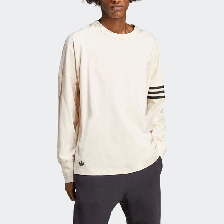 Футболка Adicolor мужская цвета слоновой кости Adidas Originals, белый — фото 3