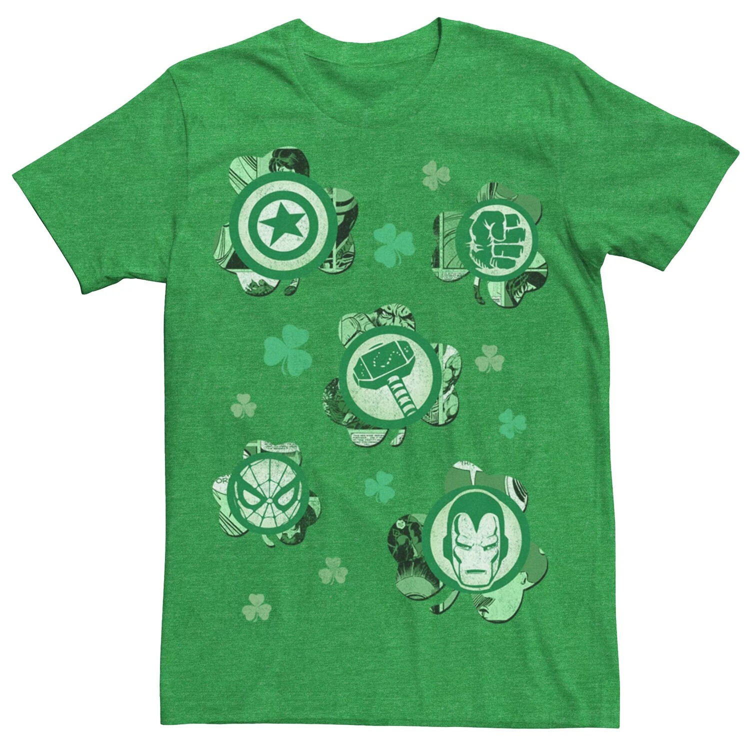 

Мужская футболка Shamrock Heroes из комиксов Marvel Licensed Character