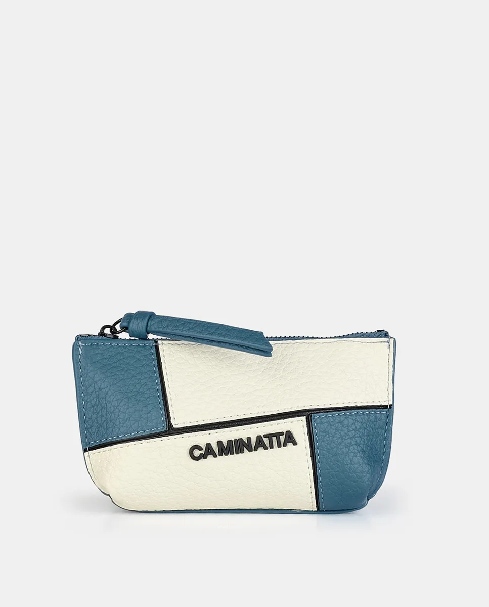 

Кошелек из разноцветного денима Caminatta, синий