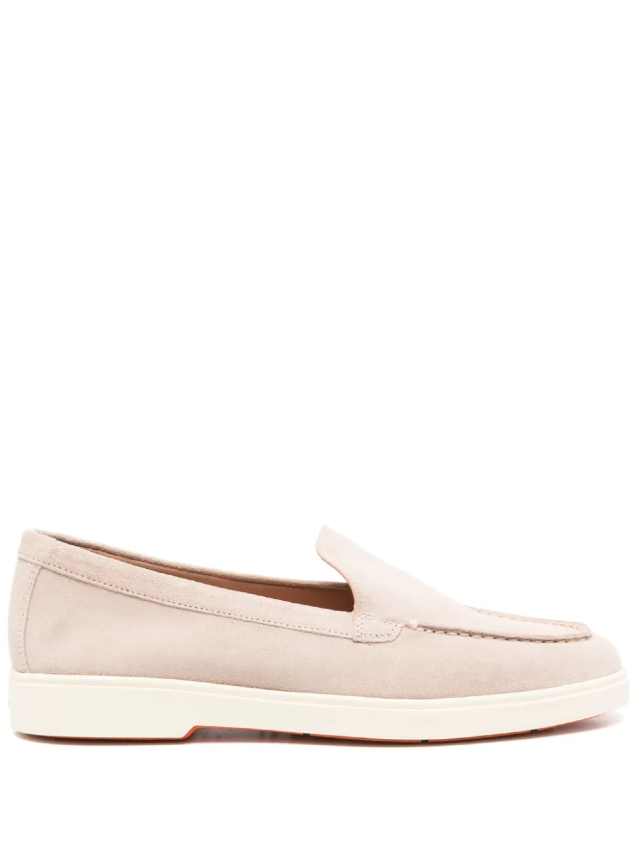 Santoni замшевые лоферы, нейтральный