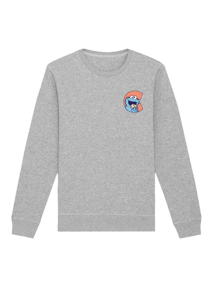 

Толстовка F4NT4STIC Sweatshirt Sesamstraße Cookie Monster C, пятнистый серый