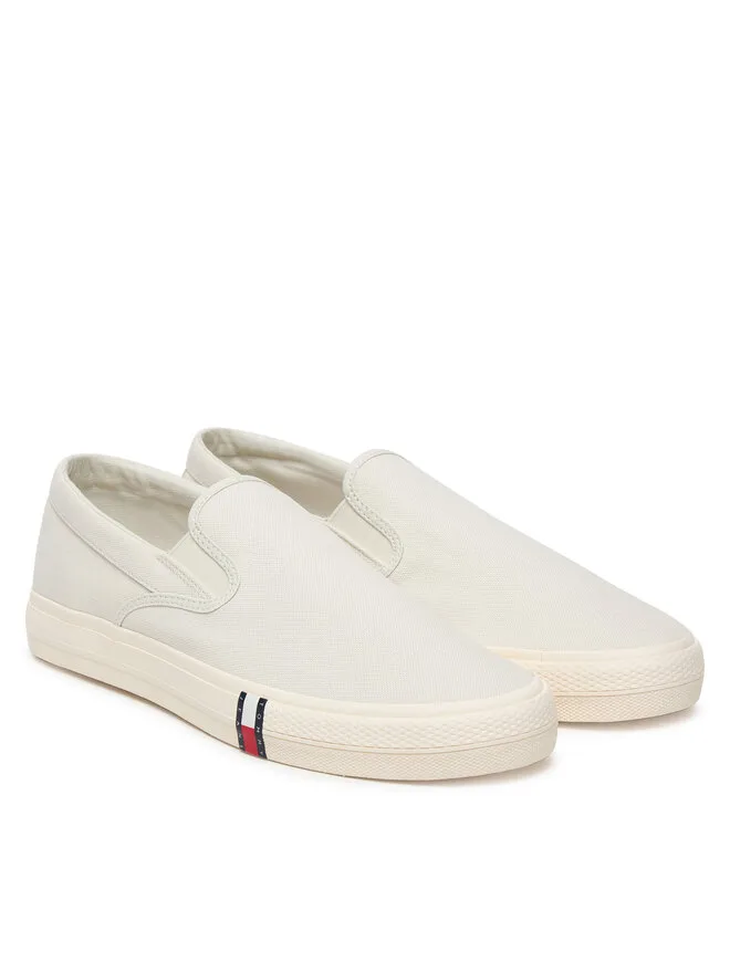 Tommy Jeans Кроссовки Archive Vulc. из ткани. Слипоны Y2K EM0EM01675 белые — фото 2