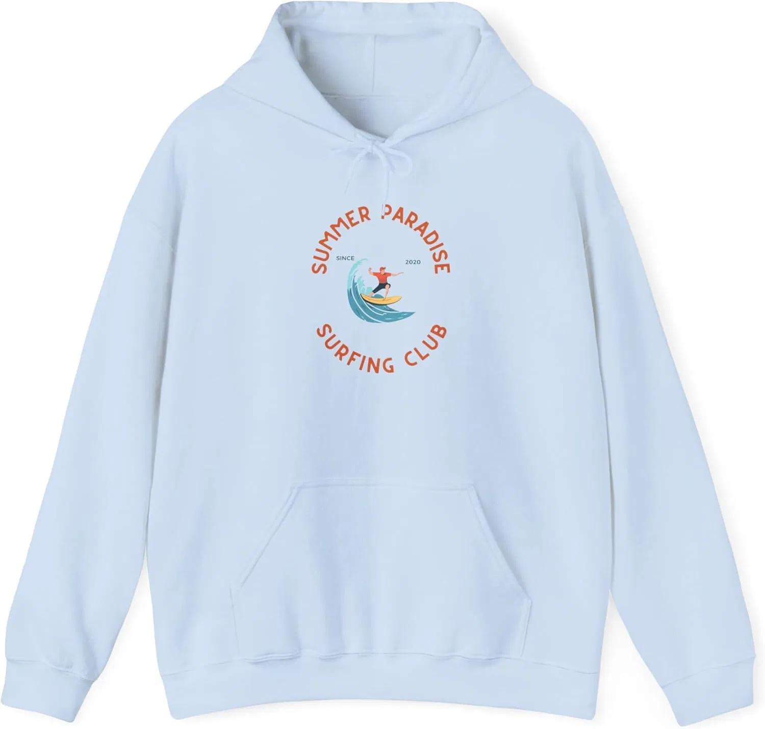 Толстовка с капюшоном Unisex Heavy Blend GENERIC, светло-голубой — фото 2