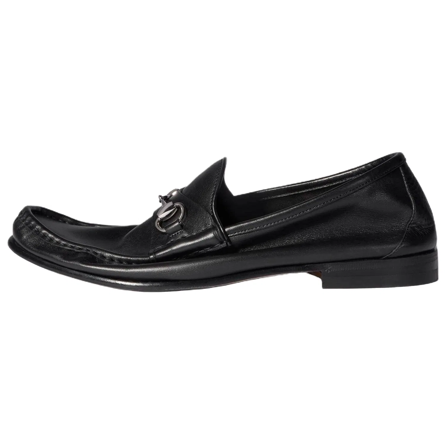 Кожаные повседневные туфли GUCCI Black