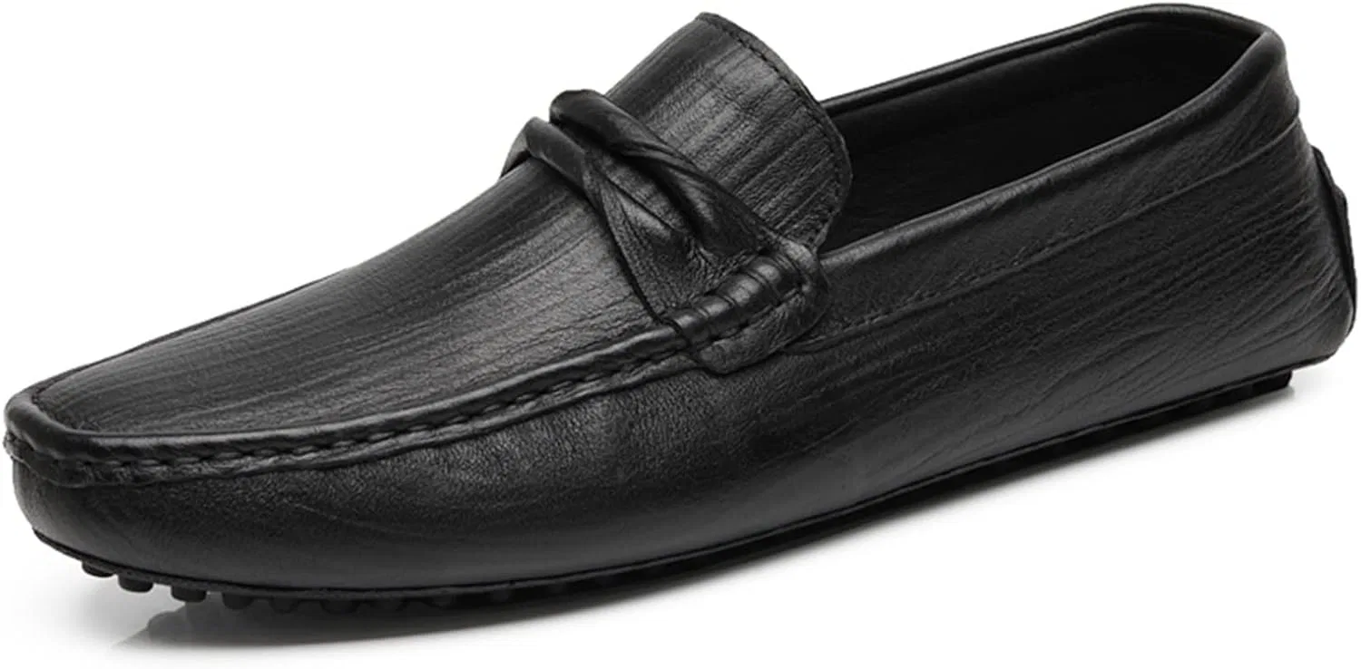 Лоферы мужские из натуральной кожи, Loafer, черный PUGHGAETZF