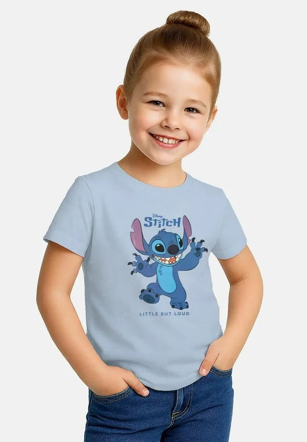 Футболка 2er pack disney с принтом лило стич oberteil kurzärmlig Disney, Blau/Grau — фото 2