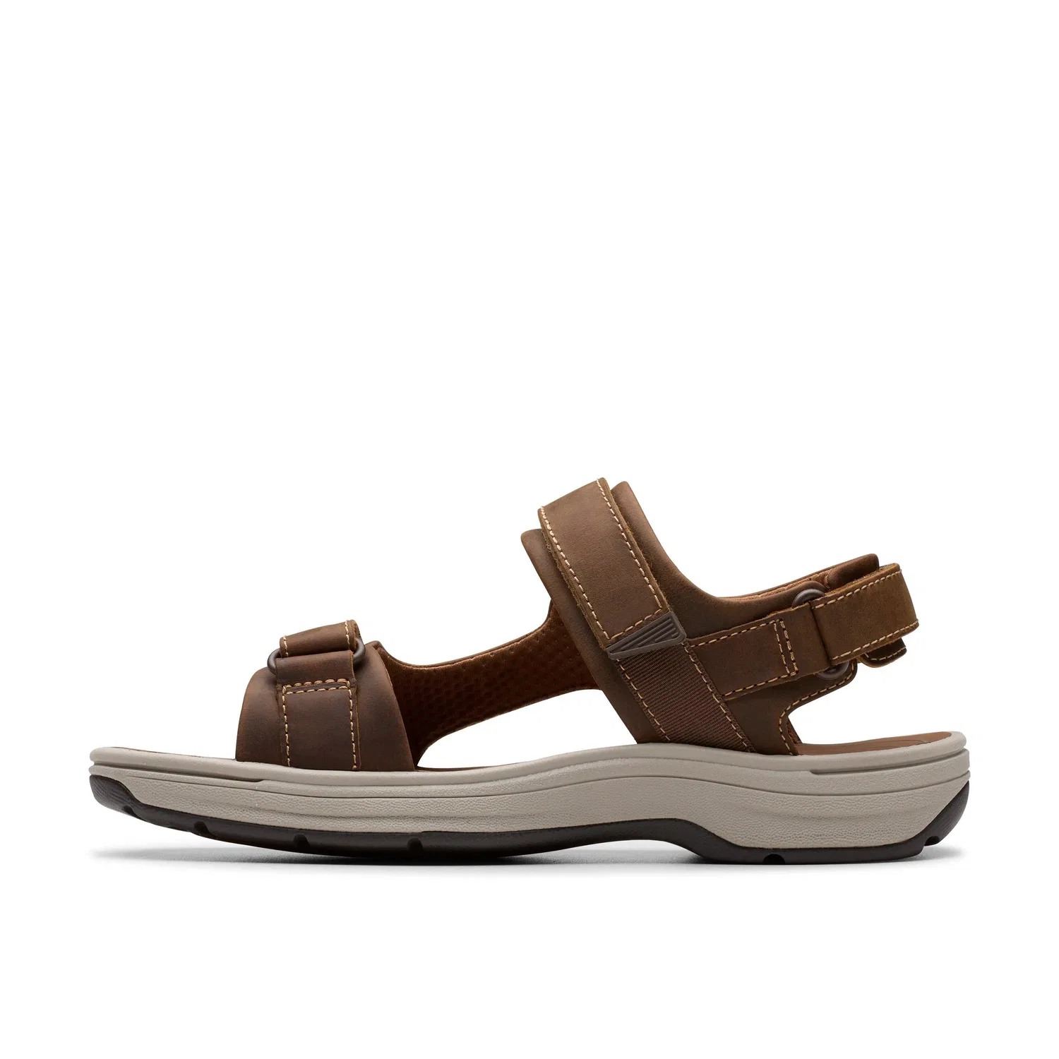 Сандалии Saltway Edge с кожаным верхом Clarks, коричневый — фото 2