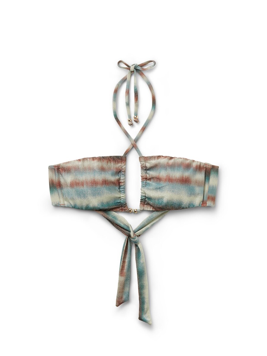

Верх бикини бандо CALZEDONIA Glittery Tie-Dye, разноцветный