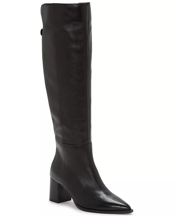 Женские сапоги Lilibet до колена на блочном каблуке Vince Camuto, черный