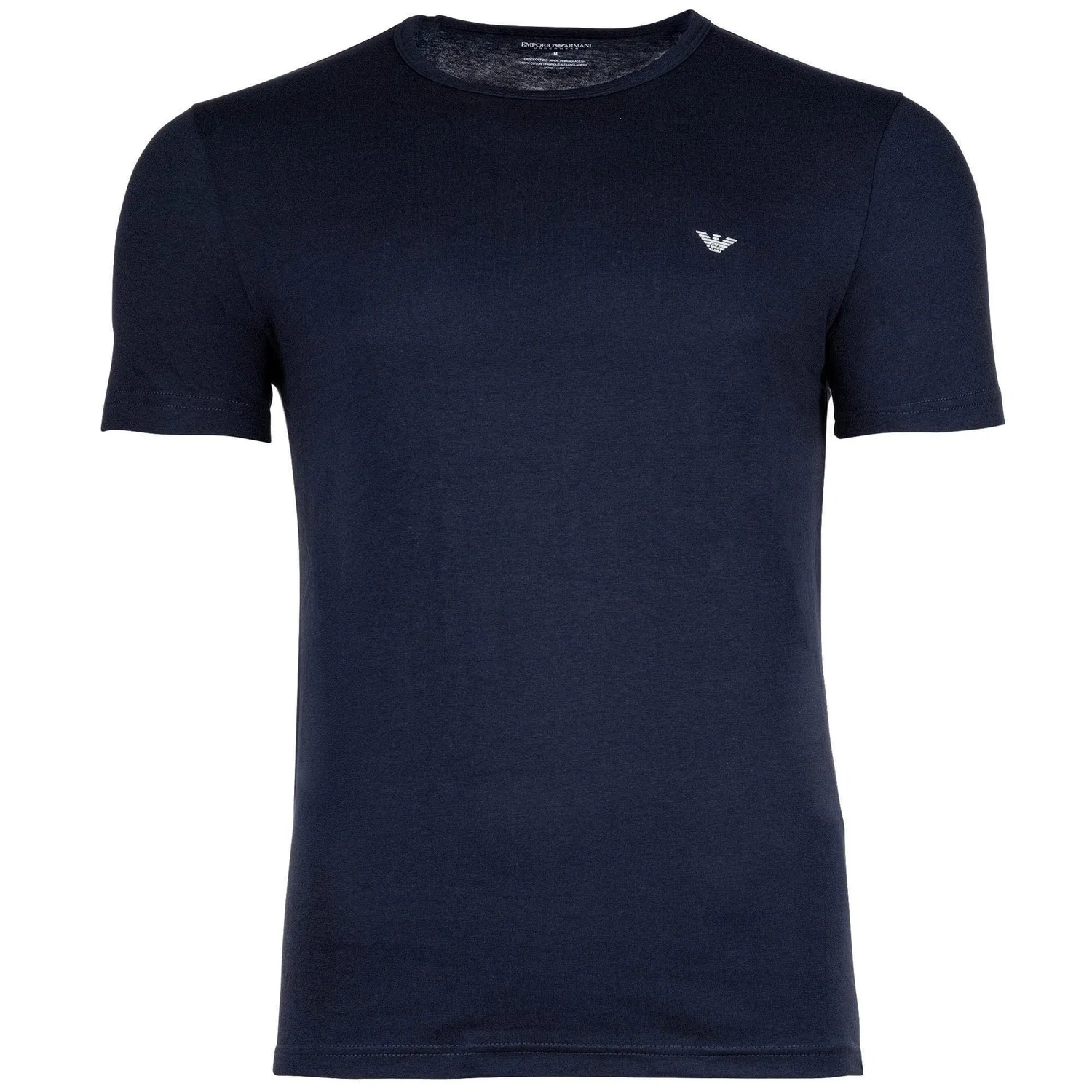 Футболка 2er Pack из хлопка Emporio Armani, синий/белый — фото 2