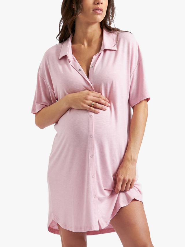 

Мечтательная ночная рубашка для беременных и кормящих Ripe, цвет Dusty Pink