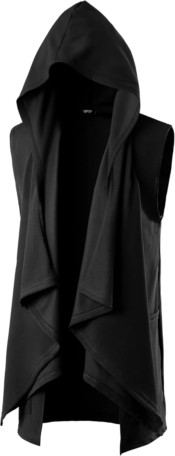 

GIVON мужской безрукавный кардиган с капюшоном