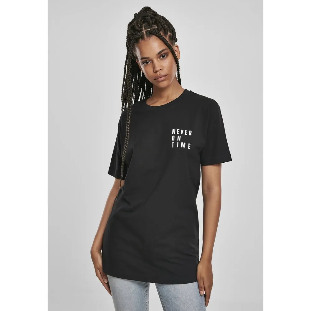 

Футболка с коротким рукавом Mister Tee Never On Time, черный