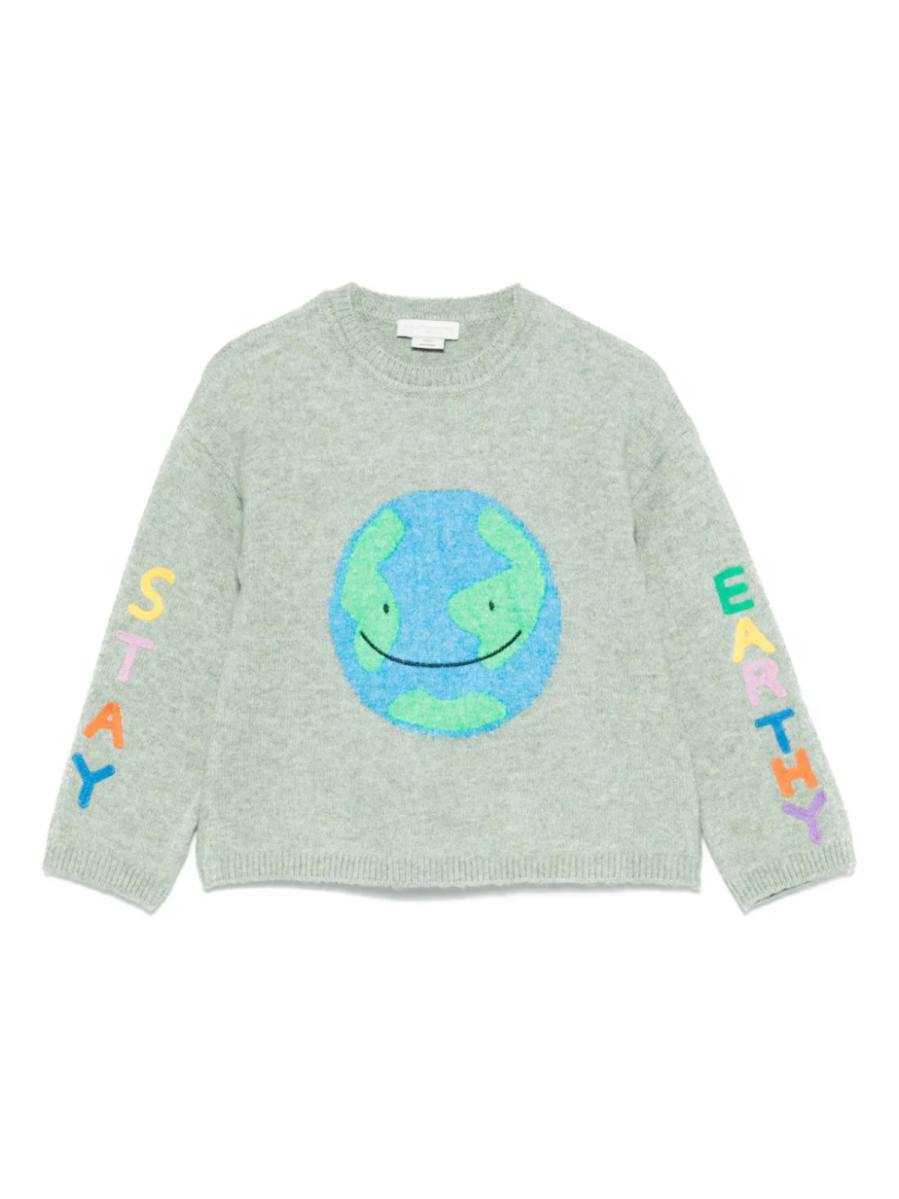 

Вышитый свитер Stella McCartney Kids, зеленый