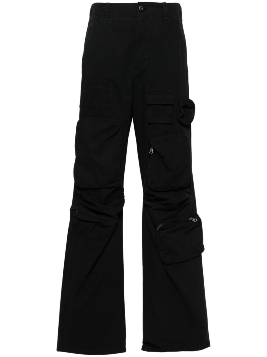 

MM6 Maison Margiela прямые брюки карго, черный